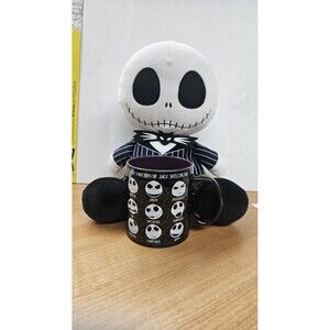 Disney Tim Burton Nightmare Before Christmas Jack Skellington Plush & 20oz Mug